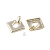 Brass Pendants Stud Earrings EJEW-B046-10G-2
