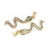 Brass Micro Pave Cubic Zirconia Pendants KK-L243-29G-03-2