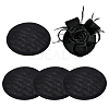 Imitation Hemp Round Fascinator Hat Base for Millinery AJEW-WH0472-45A-02-1