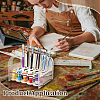 Acrylic & Wood Oil Painting Brush Pen Storage Rack ODIS-WH0043-245-5