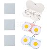 3Pcs Portable PU Imitation Leather Glasses Bag AJEW-NB0003-35-1