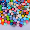 Round Silicone Focal Beads SI-JX0046A-97-4
