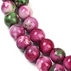 Synthetic Fossil Beads Strands G-L028-8mm-01-5