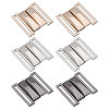 CHGCRAFT 6 Pairs 3 Colors Alloy Interlocking Clasps FIND-CA0009-21-1