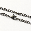 Vintage Iron Twisted Chain Necklace Making for Pocket Watches Design LS-CH-R062-B-1