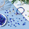 300Pcs 5 Styles Baking Paint Crackle Glass Beads CCG-PA0001-06-4