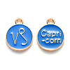 Alloy Enamel Pendants ENAM-S124-01A-02E-1
