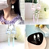 10Pcs Transparent Acrylic Bead Caps TACR-YW0003-23A-6