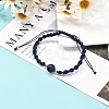 Adjustable Round Natural Gemstone Beads Bracelets for Women or Men BJEW-JB06840-6