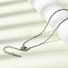12Pcs 1.7MM 304 Stainless Steel Rope Chain Necklaces for Men Women NJEW-H093-13P-3
