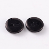 2-Hole Flat Round Resin Sewing Buttons for Costume Design BUTT-E119-24L-13-2