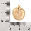 Brass Pendants With Clear Cubic Zirconia KK-S403-05G-3