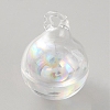 High Borosilicate Glass Bottle Pendants GLAA-WH0010-02E-1