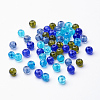 Baking Paint Crackle Glass Beads DGLA-X0006-6mm-01-2