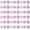 60Pcs 3 Styles Dyed Synthetic Coral Carved Beads CORA-SC0001-21B-1