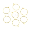 Brass Wine Glass Charm Rings EC067-1G-1