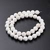 Frosted Round Natural Magnesite Beads Strands G-I168-07-10mm-2