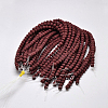 Natural Lava Rock Round Bead Strands X-G-I124-6mm-06-3