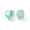 UV Plating Rainbow Iridescent Acrylic Beads OACR-F004-05B-2