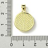 Rack Plating Brass Pave Natural Shell Pendants KK-A204-01B-02G-3