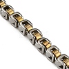 Ion Plating(IP) 201 Stainless Steel Chain Bracelets STAS-Z056-17P-2