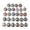Natural & Synthetic Mixed Gemstone Pendants G-P498-04P-1