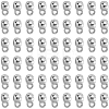 400Pcs CCB Plastic Tube Bails CCB-SC0001-28P-7