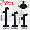 1 Sets 3 Sizes Tree Shaped Wood Covered with Velvet Jewelry Display Stands Set EDIS-SC0001-11A-2
