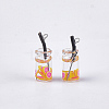 Glass Bottle Pendants X-CRES-N017-06H-2
