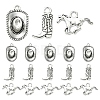 30Pcs 3 Styles Tibetan Style Alloy Pendants FIND-YW0010-51AS-1