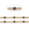 Ion Plating(IP) 304 Stainless Steel Enamel Curb Chains CHS-P013-01G-02-2