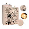 Wood Candle Holder AJEW-WH0268-006-3