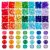 700Pcs 28 Colors Transparent & Opaque Plastic Beads KY-PH0002-30-1