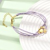 Polyester Multi-Strand Bracelets FB-CBA983F-02G-04-1
