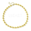 Ion Plating(IP) 304 Stainless Steel Bead Necklaces for Men Women NJEW-C053-05B-G-1