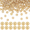   200Pcs Hollow Brass Spacer Beads KK-PH0005-83-1