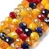Glass Beads Strands EGLA-A034-M8mm-47-4