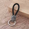 Braided PU Leather Keychains RE1354-3