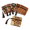 Chinese Brocade Tassel Zipper Jewelry Bag Gift Pouch ABAG-F005-09-1