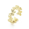 Long-Lasting Plated Brass Cuff Rings RJEW-I103-085G-1