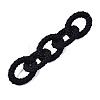 Spray Painted CCB Plastic Linking Rings CCB-Q091-011A-4