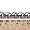 Electroplated Shell Pearl Beads Strands BSHE-G041-12mm-02-4