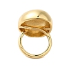Oval Brass Finger Rings for Women RJEW-A046-05G-3