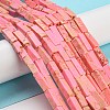 Synthetic Imperial Jasper Dyed Beads Strands G-D077-C01-09-2