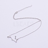 Alloy Rhinestone Pendants Necklaces NJEW-WH0007-02E-1