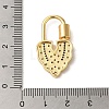 Brass Micro Pave Clear Cubic Zirconia Clasps KK-R162-32G-3