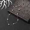 Natural Pearls Beaded Chain Necklace NJEW-JN04345-2