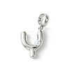 Rack Plating Brass with ABS Plastic Pearl European Dangle Charms KK-G501-02Y-P-1