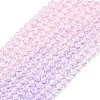 Transparent Gradient Color Glass Beads Strands GLAA-G101-2mm-18-2