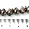 Electroplate Glass Beads Strands EGLA-D030-17G-4